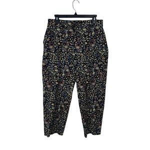 Boden Trousers Straight Leg Ankle Pants Floral women’s Sz 10P wildflowers